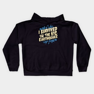 I Survived The Nyc Earthquake Kids Hoodie